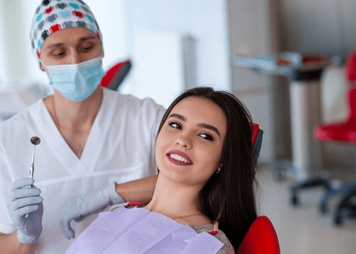a patient receiving dental care