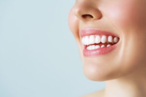 Close-up of woman’s beautiful smile